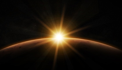 Poster - View of planet Mars