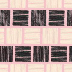 Poster - hand drawn abstract seamless pattern