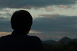 © smolaw11 - last light 2015, beautiful sky image with human silhouette,