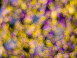 Defocused yellow and purple abstract background.