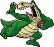 Running Gator
Cartoon Alligator running with a football.