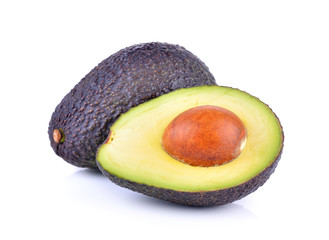 Wall Mural - avocado on white background