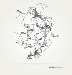 Wall Mural - Abstract geometric technology vector design element. 