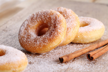 Homemade Sugar Doughnuts.