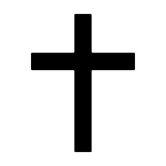 christian cross - symbol of christianity flat icon for apps and websites