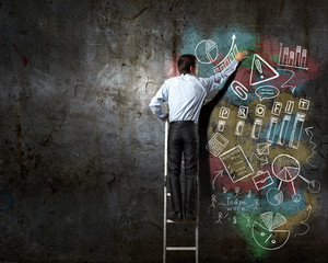 Wall Mural - His bright strategy plan 