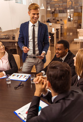 Wall Mural - Business people conference