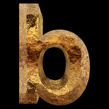 Yellow gold or golden fonts isoalted on black