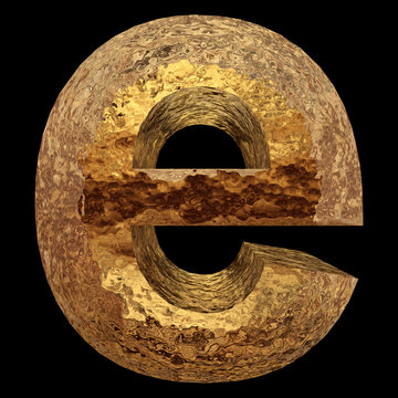 Yellow gold or golden fonts isoalted on black