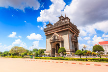 Patuxai Literally Or Victory Gate Or Gate Of Triumph In Laos