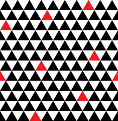 Wall Mural - triangle geometric seamless pattern. fashion graphic background design. modern stylish texture. mono