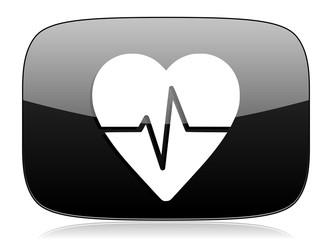 Aufkleber - pulse black glossy web modern icon