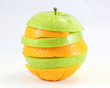 Apple orange slice layer