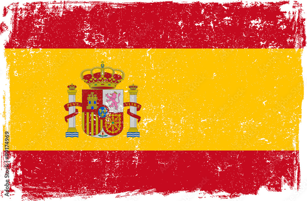 Spanische Flagge Zum Ausmalen