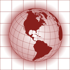 Wall Mural - North America map