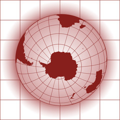 Wall Mural - Antarctica map