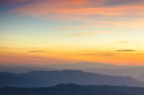 Fototapeta Góry - beautiful landscape sunset view in mountain