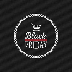 Canvas Print - Black Friday Label