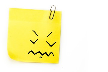 Poster - Composite image of angry face