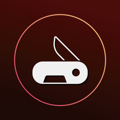 Wall Mural - Utility knife icon