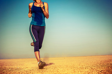 Wall Mural - Runner in the desert