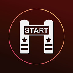 Poster - start line icon