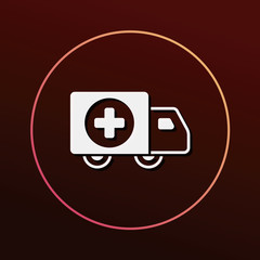 Sticker - ambulance icon