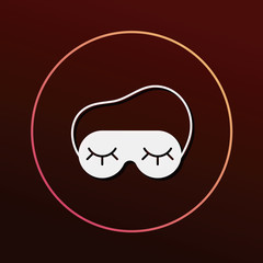 Poster - eye mask icon