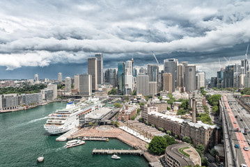 Sticker - Sydney skyline from Harbour Bridge, Australia