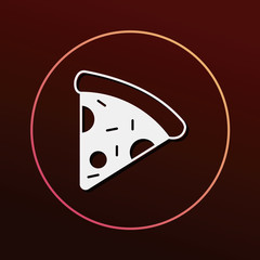 Poster - pizza icon