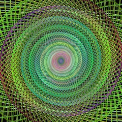 Poster - fractal spiral design background
