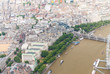 Spectacular aerial view of London, UK