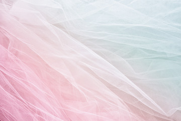 Vintage tulle chiffon texture background. wedding concept. vintage filtered and toned image
