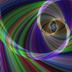 Poster - Abstract fractal spiral background