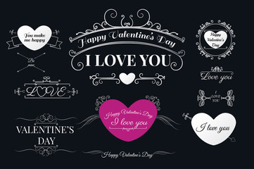 Wall Mural - valentine's day set