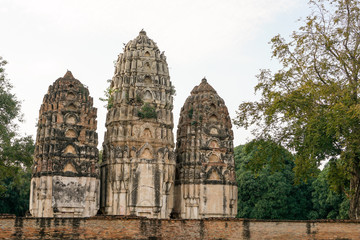 Wat Si Sawai buddhist temple Sukhothai Historical Park heritage site