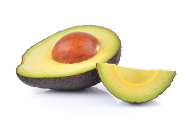 Wall Mural - avocado on white background