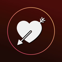 Sticker - love heart icon