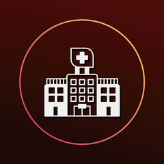 Sticker - hospital icon