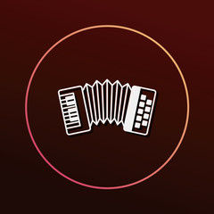 Sticker - musical instrument icon