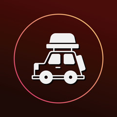 Poster - Camper van icon