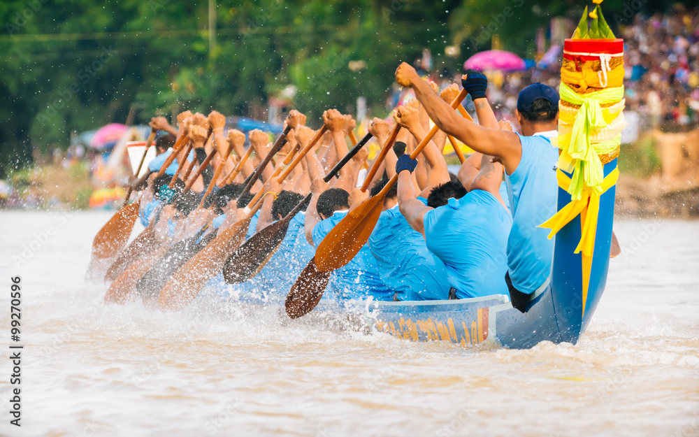Close up of rowing team race Stock Photo | Adobe Stock