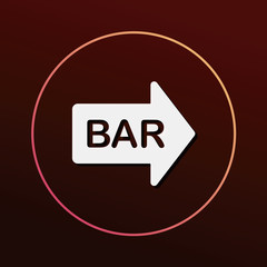 Poster - Bar shop sign icon