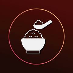 Sticker - rice icon