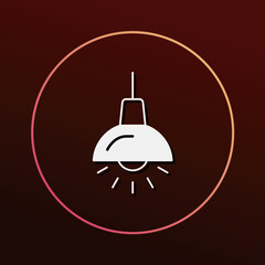 Poster - lamp icon