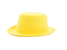 Bright Yellow Hat With A Brim