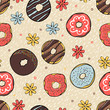 Color donate seamless pattern