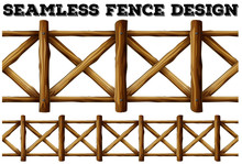 Fence Design With Wooden Fence