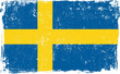 Sweden Vector Flag on White