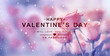 Happy valentine's day, fine daisy color tone design, Blur and Select focus background